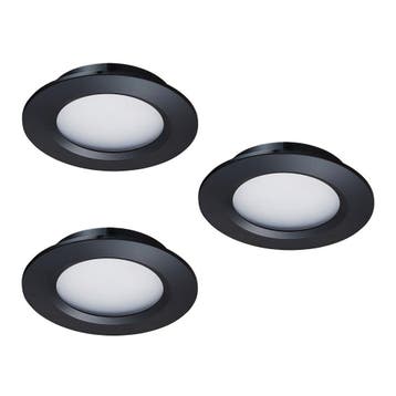 Ledisons LED-inbouwspot Modena zwart 3W dimbaar, Huis en Inrichting, Ophalen of Verzenden, Nieuw
