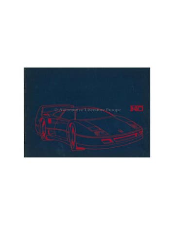 1987 FERRARI F40 PERSMAP DUITS 478/87, Boeken, Nieuw, Ferrari, Author