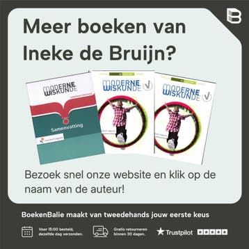 Moderne Wiskunde 12e ed vwo English 1a leerboek, Boeken, Verzenden, Gelezen, Ineke de Bruijn