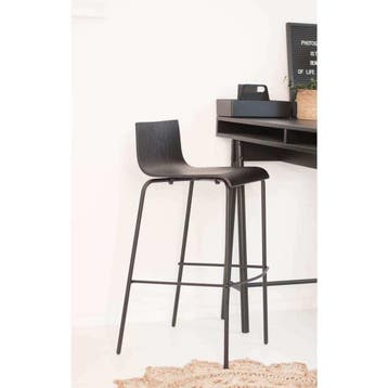 Workliving Barkruk Puur Eiken Zwart (Kantoor inrichting), Verzenden, Nieuw in verpakking