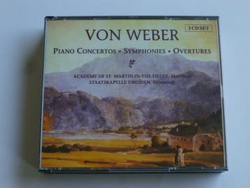 Von Weber - Piano Conc. Symphonies, Overtures / Marriner, Bl, Ophalen of Verzenden, Zo goed als nieuw