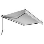 Zonnescherm Ornella mit wandhouder - 250 x 200 cm, lichtgrij, Tuin en Terras, Zonneschermen, Verzenden, Nieuw