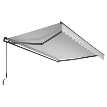 Zonnescherm Ornella met wandhouder - 250 x 200 cm, lichtgrij, Verzenden, Nieuw