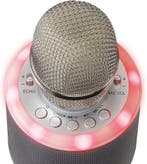 Karaoke Microfoon – met Bluetooth - Zilver – Lenco - BMC-085, Verzenden, Zo goed als nieuw