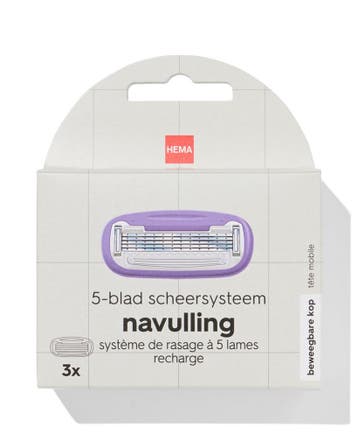 HEMA 5-blad scheersysteem navullingen - 3 stuks, Verzenden, Nieuw