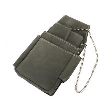 Landley Horeca Portemonnee + Holster Set - Leer - Antraciet, Overige merken, Verzenden, Zwart, Nieuw
