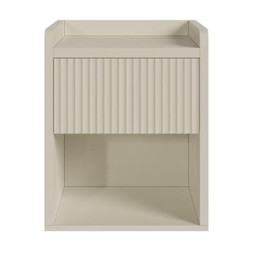 Nachtkast Nand met lade en open vak 55x45x39 cm havermout [e, Verzenden, Nieuw
