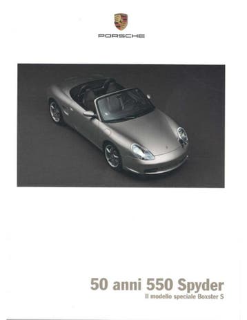 2004 PORSCHE BOXSTER S 50 JAAR 550 SPYDER BROCHURE, Nieuw, Porsche, Author