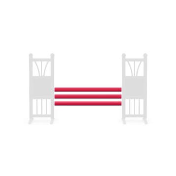 Cavaletti Springbalk 1,75 M – 2,0 Kg Of 4,5 Kg - Rood, Verzenden, Nieuw, Springen