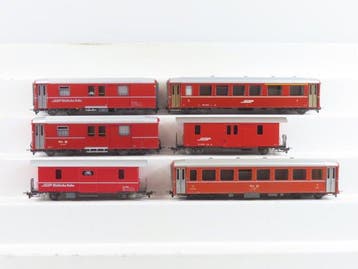 Bemo H0m - o.a. 3265 136/3258/3257 - Modeltrein, Nieuw