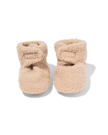 HEMA Newborn sloffen teddy beige, Verzenden, Nieuw