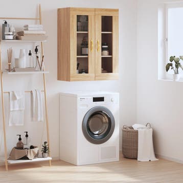 vidaXL Bovenkast 69,5x34x90 cm sonoma eikenkleurig, Verzenden, Nieuw, 50 tot 100 cm, Minder dan 100 cm