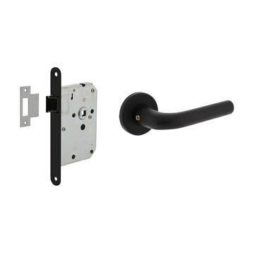 Intersteel deurbeslag set loopslot en deurkruk Eucla op, Verzenden, Nieuw