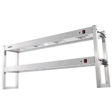 Etagère/Warmtebrug | RVS | 2 Niveaus | Verwarmd (Halogeen) |, Verzenden, Nieuw in verpakking