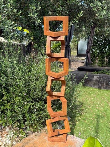 Ana Lucia B.M - Sculpture Corten - XXL - NO Reserve