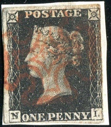 Groot-Brittannië 1840 - Koningin Victoria, Eerste Uitgifte,, Gestempeld