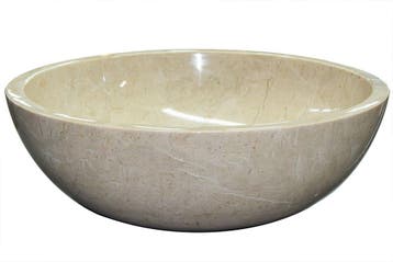 Waskom marmer crema nova - natuursteen beige, Verzenden, Nieuw