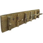 vidaXL Kapstok 60x15 cm gemengd gerecycled hout, Verzenden, Nieuw