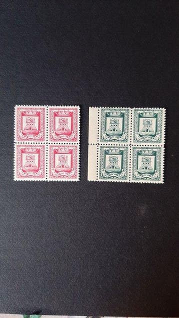 Italië 1945 - Castiglione dIntelvi wapen met omgekeerde, Gestempeld