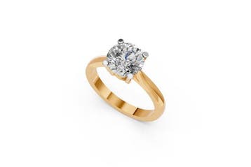 Zonder minimumprijs - Ring - 14 karaat Geel goud - 2.51ct., Sieraden, Tassen en Uiterlijk, Ringen, Nieuw