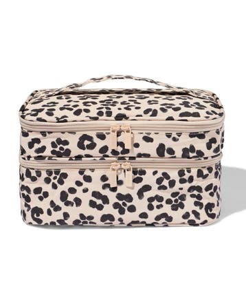 HEMA Beautycase 25x17cm luipaard, Verzenden, Nieuw