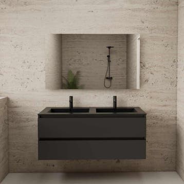 ACTIE BWS Badmeubel | Paris | Antraciet 120 cm | Mat Zwart, Ophalen of Verzenden, Nieuw, Bad