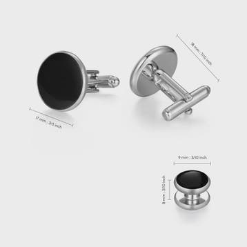 Set Manchetknopen en Tuxedo Studs voor Heren - Stijlvolle Ac, Kleding | Heren, Verzenden, Nieuw