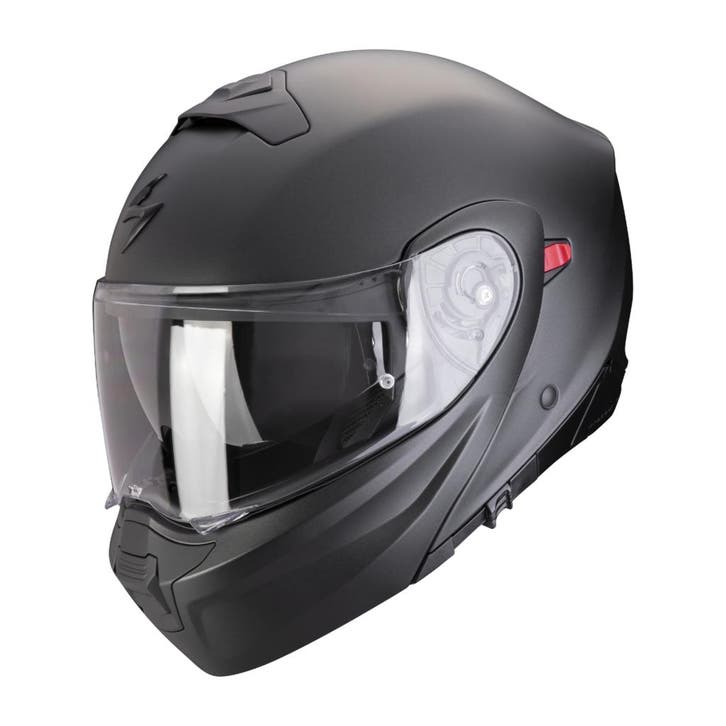 Scorpion EXO-930 EVO Solid - Mat Zwart, Motoren, Kleding | Motorhelmen, 3XL of groter, Systeemhelm, Verzenden