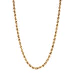 Gouden vintage koord collier 14 krt, Ophalen of Verzenden, Nieuw