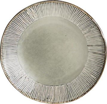 Dutch Rose Organic Borden - Plat - Ø 21,5cm - Creme - Stone, Verzenden, Nieuw