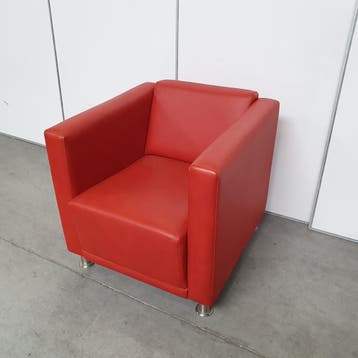 Jame fauteuil - rood (alleen per set), Huis en Inrichting, Fauteuils, Ophalen of Verzenden, Nieuw