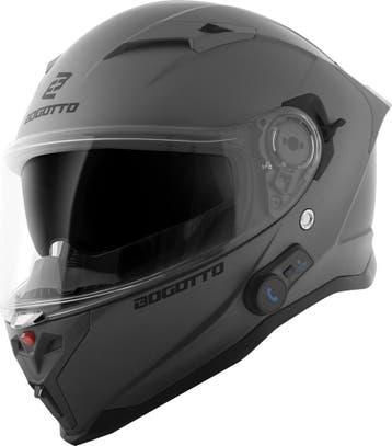 Bogotto H153 BT Mat Grijs Bluetooth Helm, Integraalhelm, Nieuw met kaartje, Overige merken, Heren