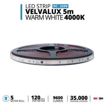 LED Strip - Velvalux - 5 Meter - Natuurlijk Wit 4000K -, Huis en Inrichting, Lampen | Overige, Ophalen of Verzenden, Nieuw, Overige fittingen