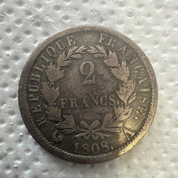 Frankrijk. Napoléon I (1804-1814). 2 Francs 1808-A, Paris