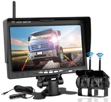 BrandWay Draadloze 2 Achteruitrijcameras set 7 inch scherm, Verzenden, Draadloos, Nieuw