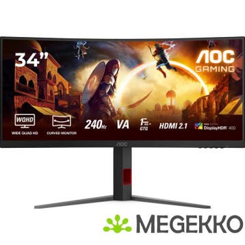 AOC G4 CU34G4Z 34  WQHD 240Hz VA Gaming Monitor, Verzenden, Nieuw, AOC