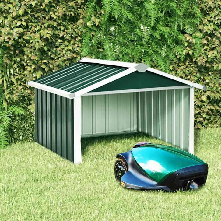 vidaXL Overkapping voor robotmaaier 92x97x63 cm staal groen, Tuin en Terras, Tuinhuizen, Nieuw, Verzenden