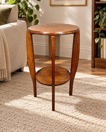 Elegante antieke bijzettafel – Art Deco-uitstraling – fraaie