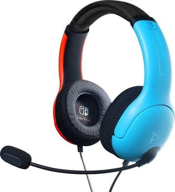 PDP LVL40 Stereo Headset - Blauw/Rood PS4 Morgen in huis!, Ophalen of Verzenden, Zo goed als nieuw, PlayStation 4