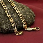 Bicolor gouden schakelarmband; Manchini, Ophalen of Verzenden, Gebruikt, Overige kleuren, Goud