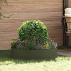 vidaXL Plantenring Olijf Groen 80 x 80 x 20 cm Koudgewalst, Minder dan 30 cm, Verzenden, Nieuw, Metaal