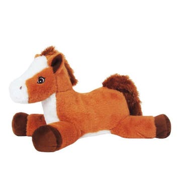 Sandy knuffel paard - pluche - lichtbruin - 38 cm, Verzenden, Nieuw