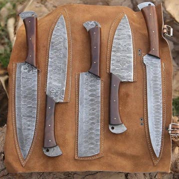 X - Keukenmes - Kitchen knife set - koksmes - Palissander,