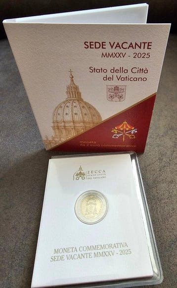 Vaticaan. 2 Euro 2025 Sede Vacante (Zonder minimumprijs)