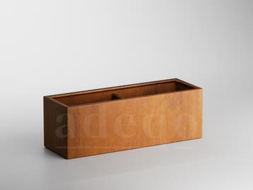 Adeqo cortenstaal plantenbak rechthoek 150 x 50 x 50 cm, Tuin en Terras, Bloembakken en Plantenbakken, 100 cm of meer, Verzenden