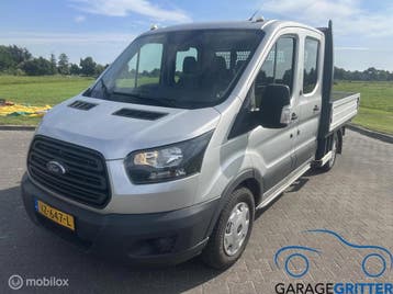 Zakelijke lease - Ford Transit 350 2.0 TDCI L3H2 DC Ambiente, Gebruikt, Handgeschakeld, Lease, BTW verrekenbaar