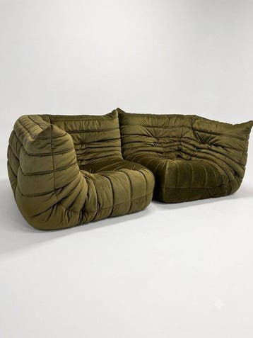 Ligne Roset - Michel Ducaroy - Sofa (2) - Togo - Fluweel