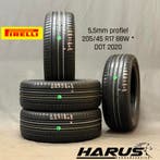 205/45/17 88W * Pirelli zomerbanden 5,5mm profiel 4X, Gebruikt, 17 inch, Band(en), Personenwagen
