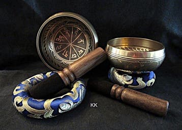 Klankschaal - 2x 3 delige sets Klankschalen Nm - Boeddhisme