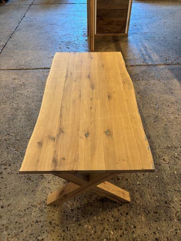 Te koop eiken boomstamtafels - OPRUIMING! - 4 cm dik!, Huis en Inrichting, Tafels | Eettafels, Verzenden, Eikenhout, Nieuw, 50 tot 100 cm